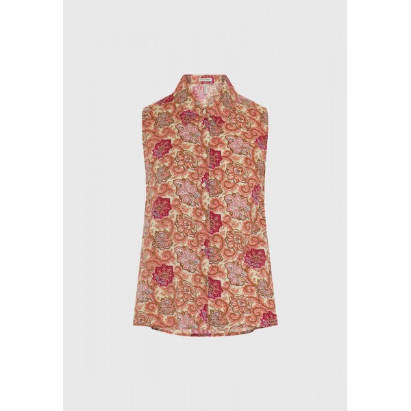 Funky Buddha Γυναικείο Πουκάμισο Casual (FBL013-103-05-PINK-LEMONADE)