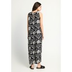 Funky Buddha Boho Γυναικεία Ολόσωμη Φόρμα Μαύρη, Λευκή