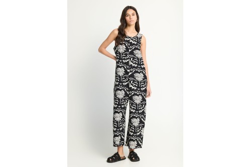 Funky Buddha Boho Ολόσωμη Φόρμα Γυναικεία (FBL013-103-12-BLACK)