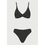 Funky Buddha Towel Pattern Μαγιό Σλιπ Γυναικείο (FBL013-103-16B-BLACK)