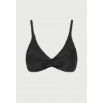 Funky Buddha Towel Pattern Μαγιό Bikini Top Γυναικείο (FBL013-103-16T-BLACK)