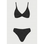 Funky Buddha Towel Pattern Μαγιό Bikini Top Γυναικείο (FBL013-103-16T-BLACK)