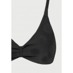 Funky Buddha Towel Pattern Μαγιό Bikini Top Γυναικείο (FBL013-103-16T-BLACK)