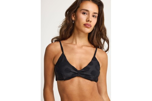 Funky Buddha Towel Pattern Μαγιό Bikini Top Γυναικείο (FBL013-103-16T-BLACK)