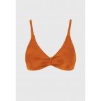 Funky Buddha Towel Pattern Μαγιό Bikini Top Γυναικείο (FBL013-103-16T-SPICY-PUMPKIN)