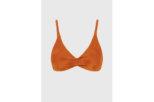 Funky Buddha Towel Pattern Μαγιό Bikini Top Γυναικείο (FBL013-103-16T-SPICY-PUMPKIN)