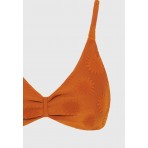 Funky Buddha Towel Pattern Μαγιό Bikini Top Γυναικείο (FBL013-103-16T-SPICY-PUMPKIN)