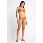 Funky Buddha Towel Pattern Γυναικείο Μαγιό Bikini Top Πορτοκαλί