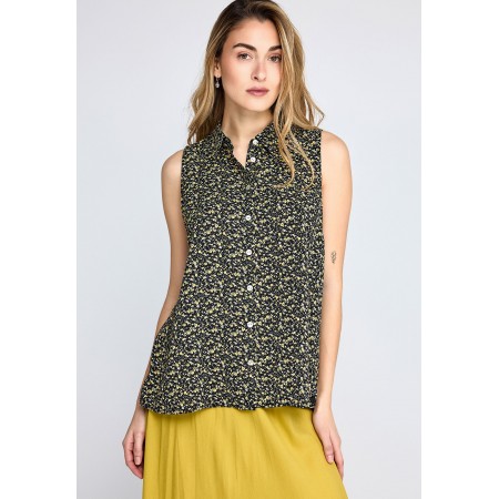 Funky Buddha Floral Πουκάμισο Αμάνικο Γυναικείο 