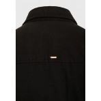 Funky Buddha Lyocell Γυναικεία Ολόσωμη Φόρμα με Γιακά Μαύρη