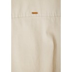 Funky Buddha Lyocell Γυναικεία Ολόσωμη Φόρμα με Γιακά Εκρού