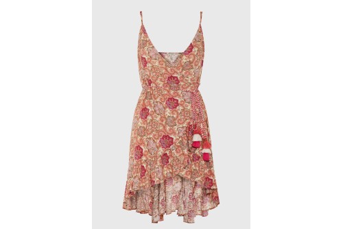 Funky Buddha Κρουαζέ Φόρεμα Mini Γυναικείο (FBL013-104-13-PINK-LEMONADE)