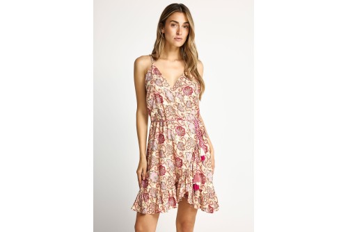 Funky Buddha Κρουαζέ Φόρεμα Mini Γυναικείο (FBL013-104-13-PINK-LEMONADE)