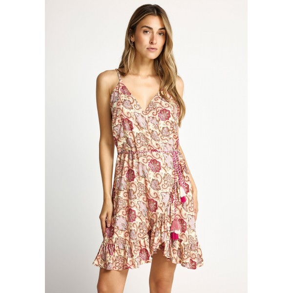 Funky Buddha Κρουαζέ Φόρεμα Mini Γυναικείο (FBL013-104-13-PINK-LEMONADE)
