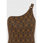 Funky Buddha Μαγιό Ολόσωμο Γυναικείο (FBL013-104-16-BLACK)