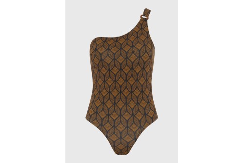 Funky Buddha Μαγιό Ολόσωμο Γυναικείο (FBL013-104-16-BLACK)