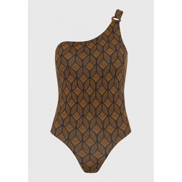 Funky Buddha Μαγιό Ολόσωμο Γυναικείο (FBL013-104-16-BLACK)