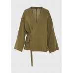 Funky Buddha Γυναικείο Κιμονό Λαδί