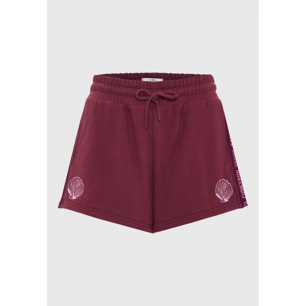 Funky Buddha Loose Σορτς Αθλητικό Γυναικείο (FBL013-105-03-BURGUNDY)