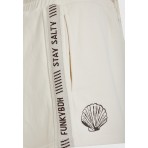 Funky Buddha Γυναικείο Αθλητικό Σορτς Εκρού