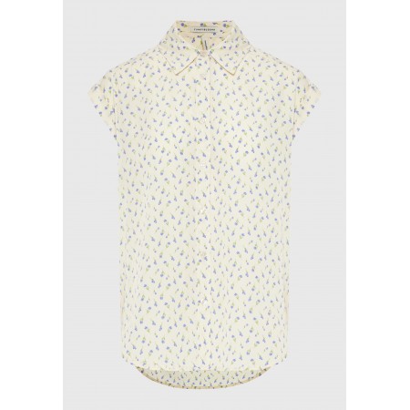Funky Buddha Floral Πουκάμισο Κοντομάνικο Γυναικείο 