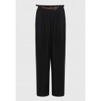 Funky Buddha Casual Wide Leg Παντελόνα Γυναικεία (FBL013-106-02-BLACK)