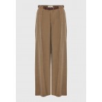 Funky Buddha Casual Wide Leg Γυναικεία Παντελόνα Πουρό