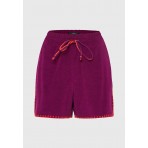 Funky Buddha Γυναικείο Αθλητικό Σορτς Βιολετί, Πορτοκαλί