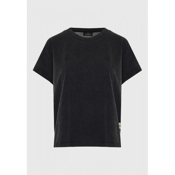 Funky Buddha Slit Sleeve T-Shirt Γυναικείο (FBL013-106-04-BLACK)