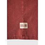 Funky Buddha Γυναικεία Κοντομάνικη Μπλούζα Κεραμιδί