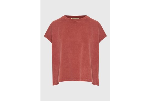 Funky Buddha Slit Sleeve T-Shirt Γυναικείο (FBL013-106-04-HENNA-BROWN)