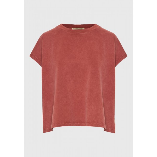 Funky Buddha Slit Sleeve T-Shirt Γυναικείο (FBL013-106-04-HENNA-BROWN)