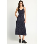 Funky Buddha Γυναικείο Φόρεμα Midi Μπλε Σκούρο
