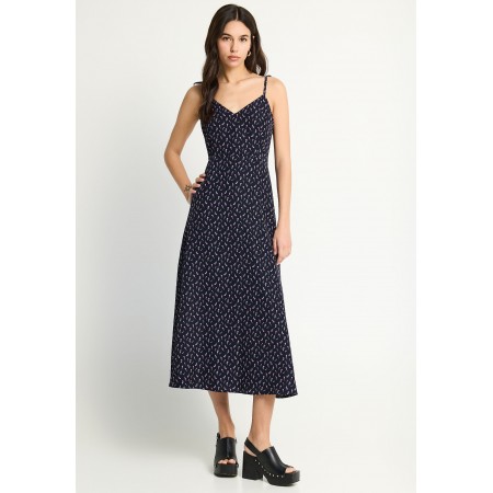 Funky Buddha Floral Φόρεμα Midi Γυναικείο 