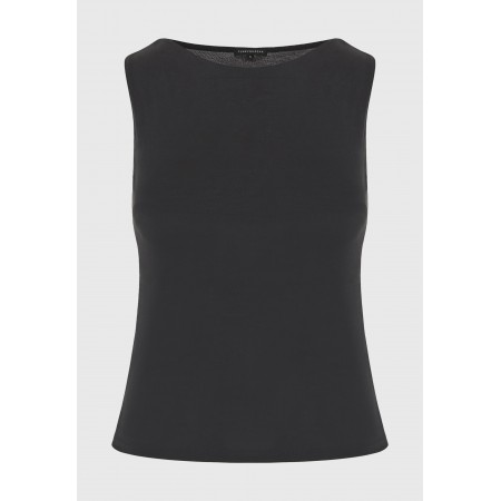 Funky Buddha Γυναικείο Αμάνικο Τοπ Μαύρο