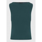 Funky Buddha Γυναικείο Αμάνικο Τοπ Πράσινο