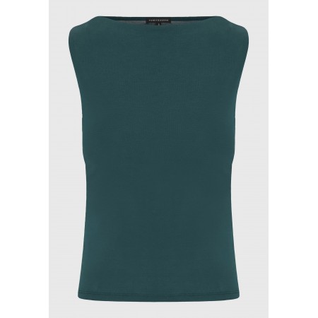 Funky Buddha Γυναικείο Αμάνικο Τοπ Πράσινο