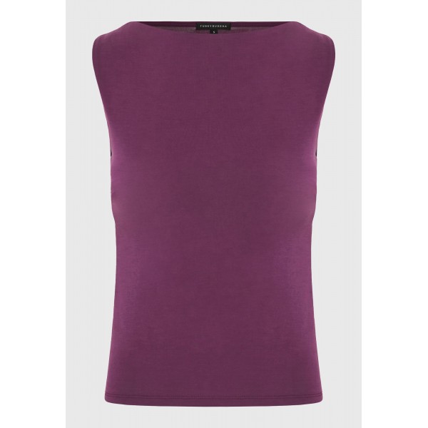 Funky Buddha Modal Μπλούζα Αμάνικη Γυναικεία (FBL013-106-17-GRAPE-JUICE)