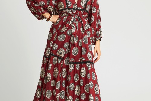 Funky Buddha Κιμονό (FBL013-107-01-HENNA-BROWN)