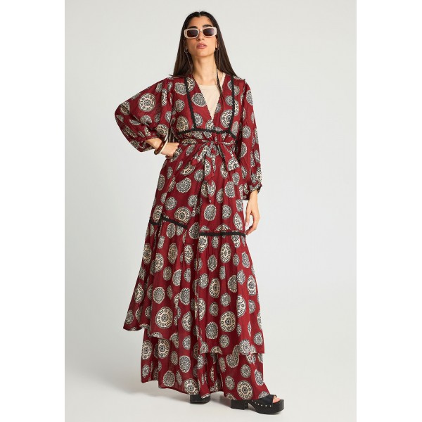 Funky Buddha Κιμονό (FBL013-107-01-HENNA-BROWN)