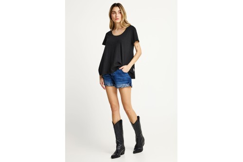 Funky Buddha The Basics Collection T-Shirt Γυναικείο (FBL013-107-04-BLACK)