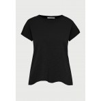 Funky Buddha The Basics Collection Γυναικείο Κοντομάνικο T-Shirt Μαύρο