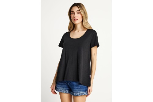 Funky Buddha The Basics Collection T-Shirt Γυναικείο (FBL013-107-04-BLACK)