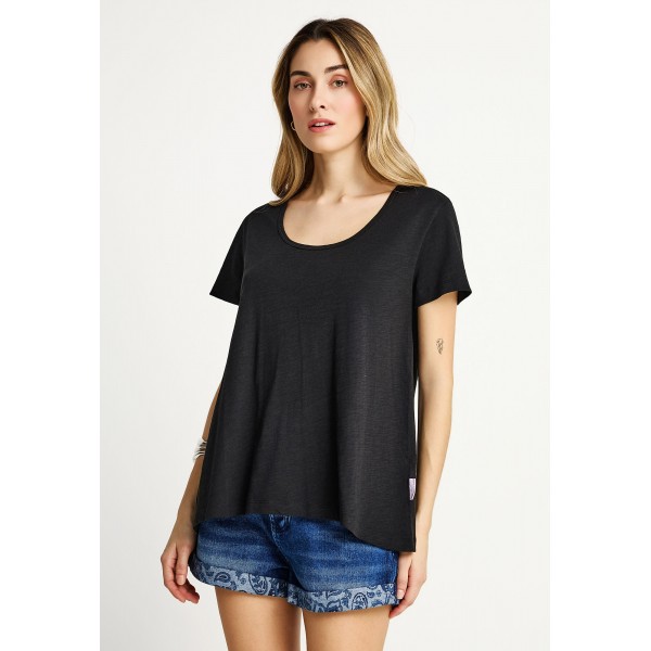 Funky Buddha The Basics Collection T-Shirt Γυναικείο (FBL013-107-04-BLACK)