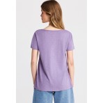 Funky Buddha The Basics Collection T-Shirt Γυναικείο (FBL013-107-04-DUSTY-LAVENDER)