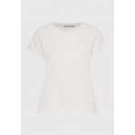 Funky Buddha The Basics Collection Γυναικείο Κοντομάνικο T-Shirt Λευκό
