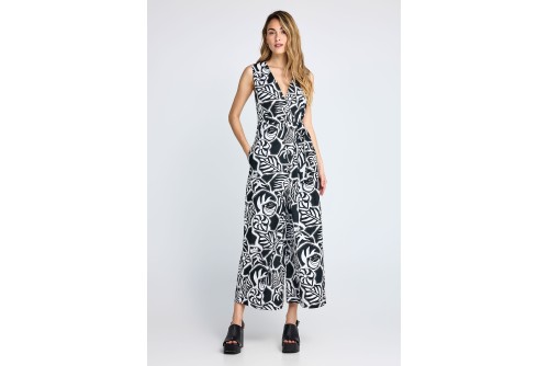 Funky Buddha Cotton Ολόσωμη Φόρμα Γυναικεία (FBL013-107-12-BLACK)