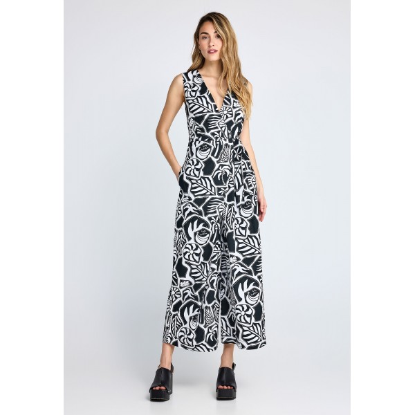 Funky Buddha Cotton Ολόσωμη Φόρμα Γυναικεία (FBL013-107-12-BLACK)