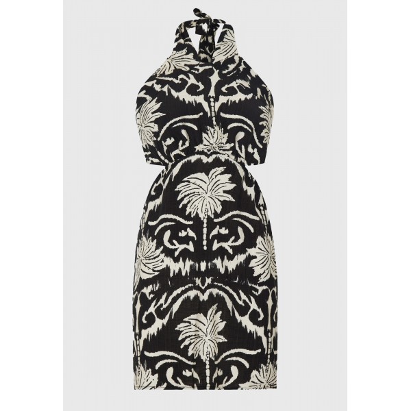 Funky Buddha Open Back Φόρεμα Mini Γυναικείο (FBL013-107-13-BLACK)