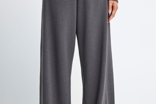 Funky Buddha Flare Fit Παντελόνι Φόρμας Γυναικείο (FBL013-108-02-ANTHRACITE)